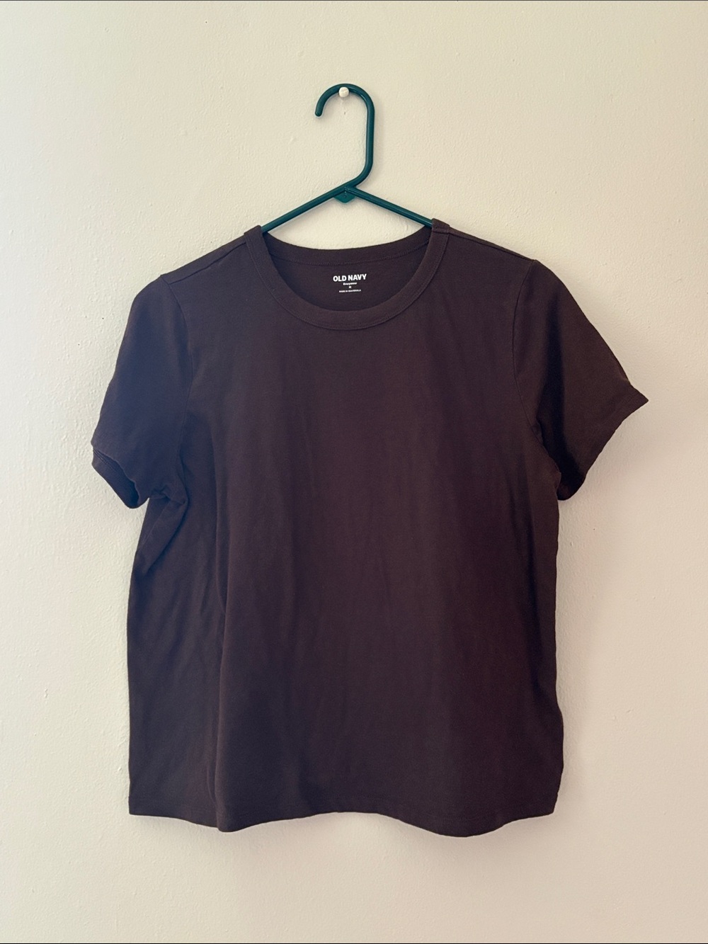 Old Navy Men's Dark Brown Short Sleeve Crew Tee